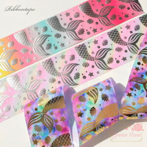 ���{���e�[�v �O���O���� �Жʃv�����g ���L �}�[���C�h ��75mm ����1m �S3�F rt195 GreenRoseYumi