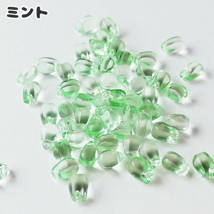楽天市場】ガラスビーズ しずく 横穴 約6×4mm 20個 beads1011 染め 