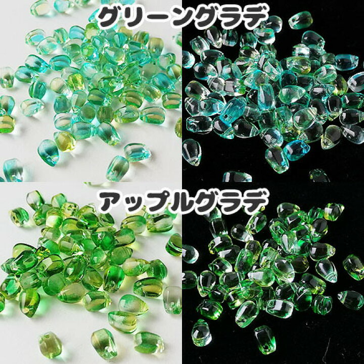 楽天市場】ガラスビーズ しずく 横穴 約6×4mm 20個 beads1011 クリア 