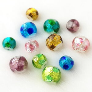 g{ ڗ @a ~  KXr[Y Eh 8mm 10mm S6F 2 beads1124 GreenRoseYumi