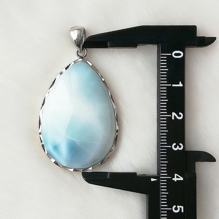 楽天市場】ラリマー ペンダントトップ しずく 約42×27mm 1個 lpt-70 