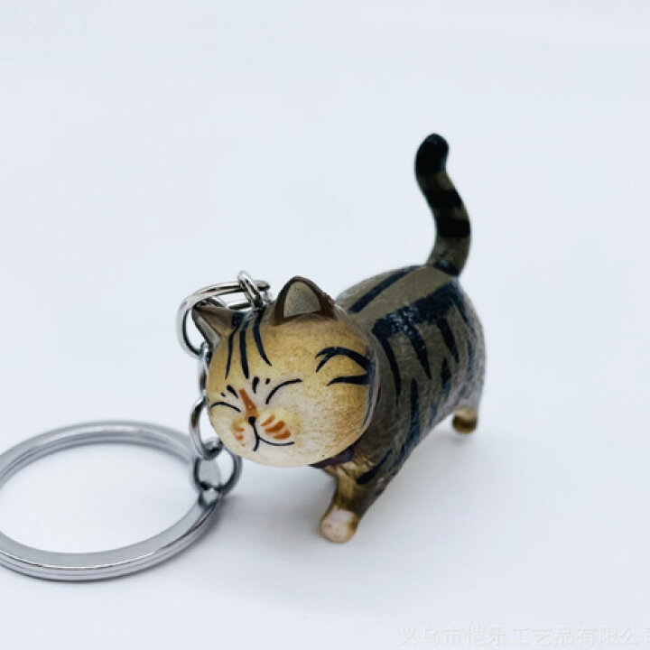楽天市場】にゃんこ キーホルダー キーリング ネコ ねこ 猫 全5種 1個 