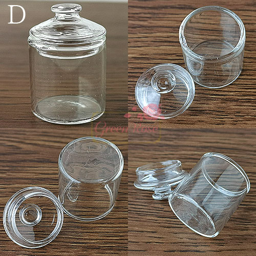 楽天市場】ガラスドーム ミニチュア 花瓶 ポット 全5種 1個 