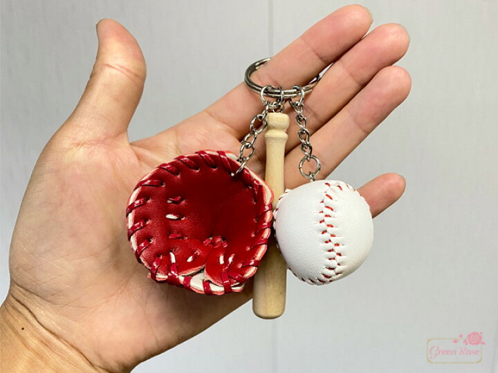楽天市場】キーホルダー 野球 バット ボール グローブ 1個 keyring-06 