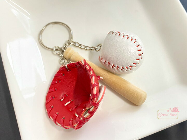 楽天市場】キーホルダー 野球 バット ボール グローブ 1個 keyring-06 