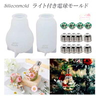 【宅配便】訳あり 電球型 シリコンモールド 2種類セット レジン型 1個 mold-221 GreenRoseYumi
