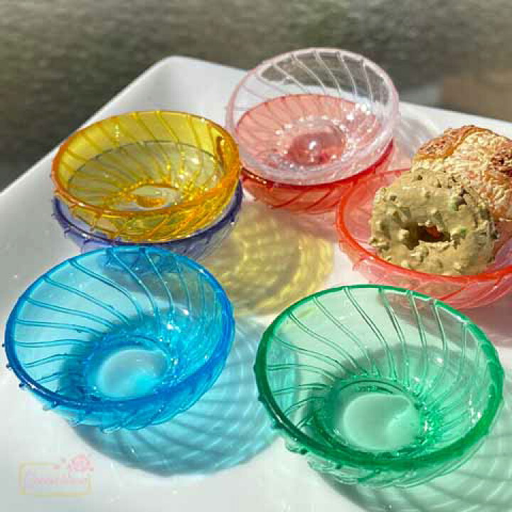 楽天市場】ミニチュア 食器 ボウル お皿 トレー プラスチック 7色 1個 