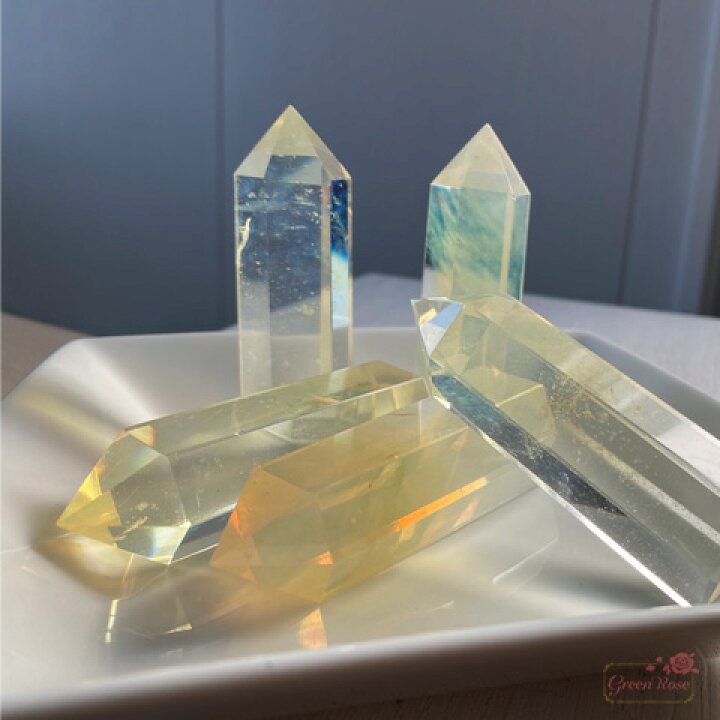 楽天市場】天然石 練り 水晶 ポイント 六角柱 クリスタル クォーツ 