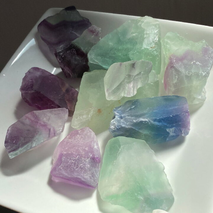 楽天市場】フローライト 蛍石 天然石 パワーストーン 100g ラフロック 