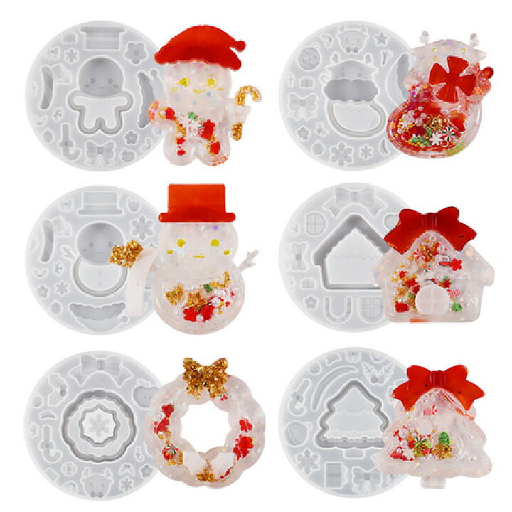 楽天市場】クリスマス シリコンモールド シェイカー リキッド フィルム  