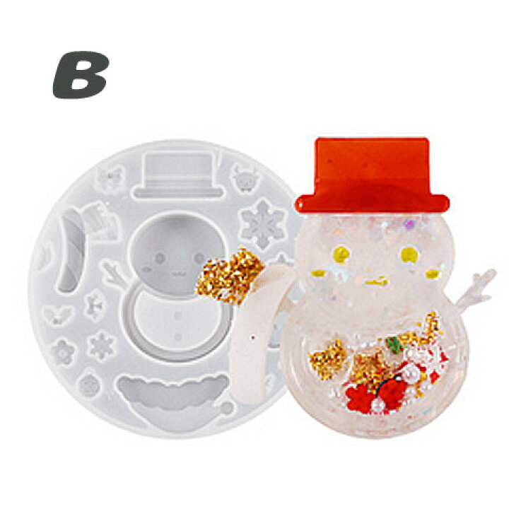 B雪だるまシェイカーキーホルダー クリスマス シャカシャカ （楽天市場 