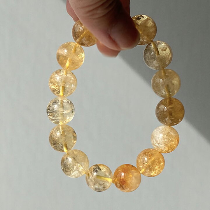 楽天市場】シトリン ブレスレット 天然石 パワーストーン 黄水晶 幸運  