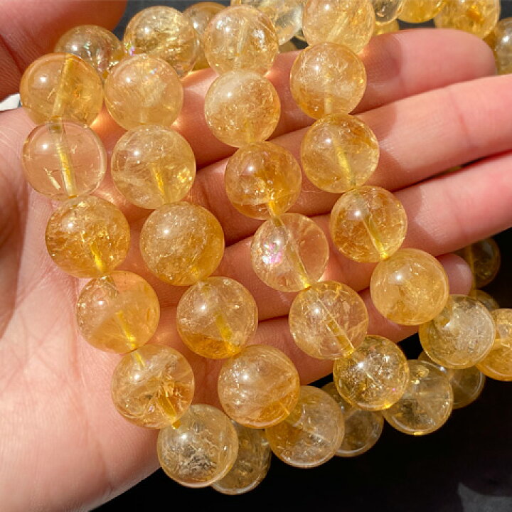 楽天市場】シトリン ブレスレット 天然石 パワーストーン 黄水晶 幸運  