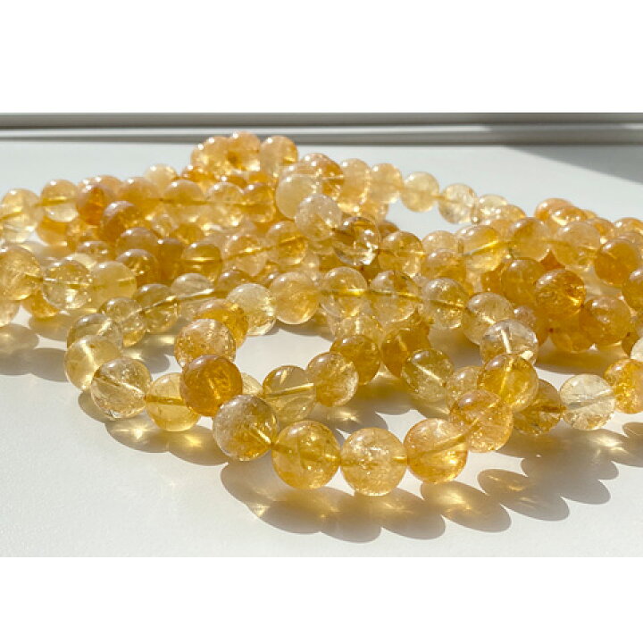 楽天市場】シトリン ブレスレット 天然石 パワーストーン 黄水晶 幸運  