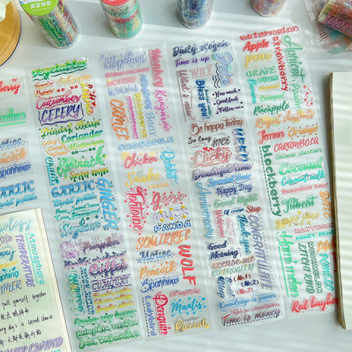 楽天市場】ステッカー ロール シール レジン 封入 クリア ステッカー  