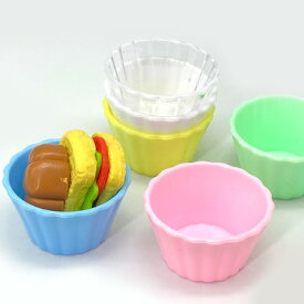 ミニチュア カップ 食器 食玩 皿 ボウル プラスチック 2個 ym1-2456 GreenRoseYumi
