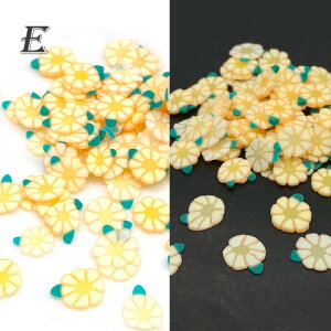 樹脂粘土 フラワー 花 小花 クレイパーツ 封入パーツ 夜光 蓄光 ネイル レジン レジンクラフト レジンアクセサリー 5g rp-346 GreenRoseYumi