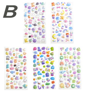 �G�A�[�V�[�� �Ղ�����V�[�� �V�[������ �V�[���� �Ղ��Ղ� �X�e�b�J�[ ���̎q ���̃V�[�� 3D�V�[�� 5���Z�b�g seal-196 GreenRoseYumi