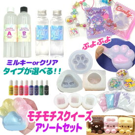 モチモチ スクイーズ キット モチモチレジン アソート もちもち ぷよぷよ やみつき ストレス解消 グミ ソフト キッズ 子供 誕生日 クリスマス プレゼント assort402 GreenRoseYumi