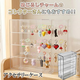 めじるし 目印 チャーム 収納 ケース アクセサリーケース 収納 アクセサリー ディスプレイ クリア 透明 ペンダント ネックレス ブレスレット ピアス イヤリング 小物入れ アクセサリー什器 大容量 スタンド インテリア 1個 tools477 GreenRoseYumi