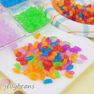 �[���[�r�[���Y JellyBeans �f�R�p�[�c ���َq �~�j�`���A �~�b�N�X �X�C�[�c �z�C�b�v �f�R �~�j �J���t�� �����_�� 40�� ym1-2795 GreenRoseYumi