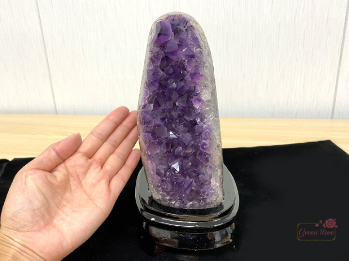 楽天市場】【1点限定】天然石 アメジスト ドーム クラスター 
