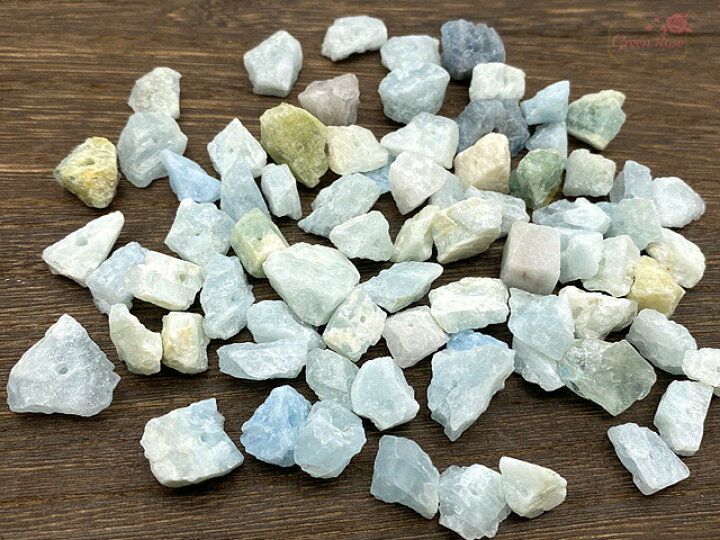 楽天市場】アクアマリン 天然石 原石 ビーズ ラフロック 2粒 TB-184  