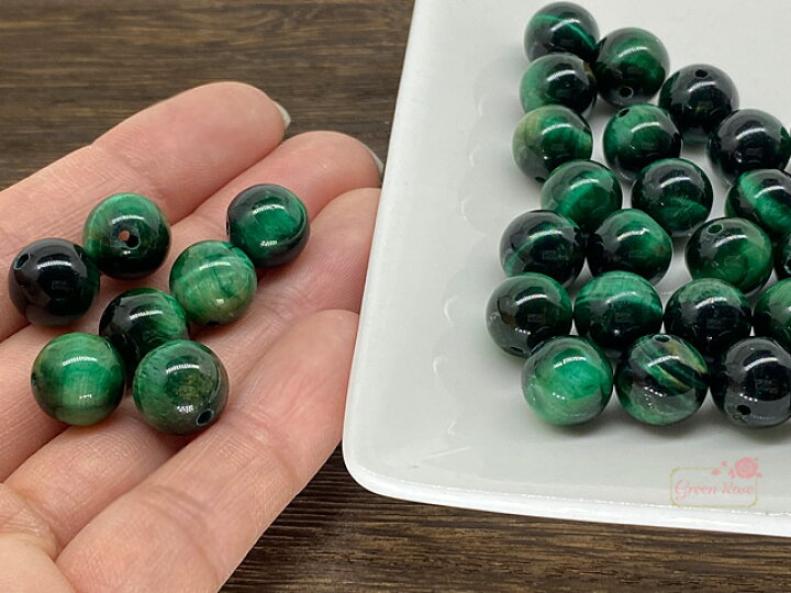 楽天市場 グリーンタイガーアイ 虎目石 天然石 パワーストーン ビーズ 10mm 粒売り1粒 Tb 424 Green Rose ネットショップ Yumi
