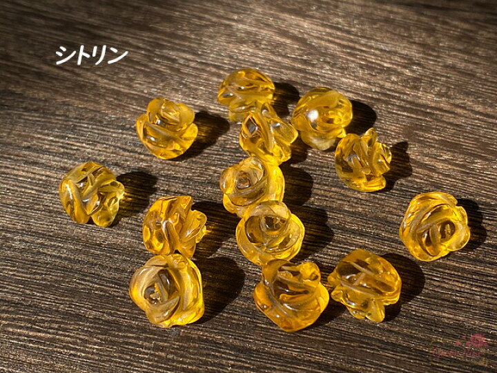 楽天市場】薔薇 カット 彫 天然石 ビーズ パワーストーン 全8種 1個 tb 