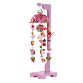 吊るし飾り つるし飾り No.SB8873 桃の花姫 小サイズ M03 高さ65cm つるし雛 スタンド 飾り台 うさぎ つるし飾り 雛人形 寿慶 おしゃれ