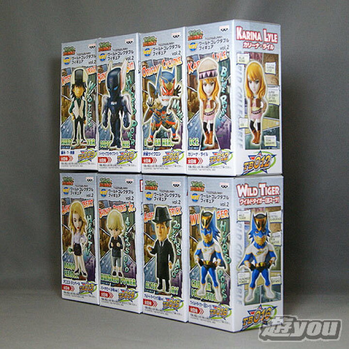 楽天市場】タイガー＆バニー ワールドコレクタブルフィギュアvol.2 全8