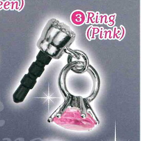 キラキラジュエルキャップル スマートフォン専用アクセサリー 3：リング Ring（Pink) エポック社 ガチャポン