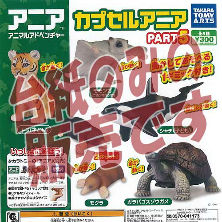 楽天市場】【非売品ディスプレイ台紙】カプセル アニア PART5 タカラ 
