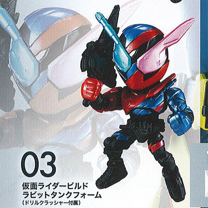 楽天市場 可動sd 仮面ライダー ライダーズ アンセム No 3 3 仮面ライダービルド ラビットタンクフォーム バンダイ ガチャポン ガチャガチャ ガシャポン 遊you 楽天市場店