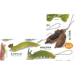 カプセルQ ミュージアム イモムシ ストラップ コレクション イモコレ 4 / 3種セット 海洋堂 ガチャポン ガチャガチャ ガシャポン