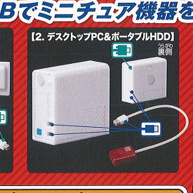 手のひら PC ＆ サプライ ホワイト エディション 2：デスクトップPC＆ポータブルHDD ターリン・インターナショナル ガチャポン ガチャガチャ ガシャポン