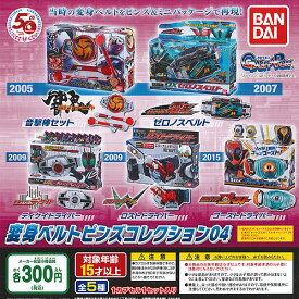 仮面ライダー シリーズ 変身 ベルト ピンズ コレクション 04 全5種+ディスプレイ台紙セット バンダイ ガチャポン ガチャガチャ コンプリート