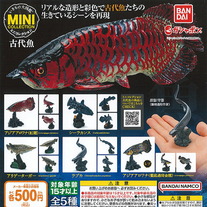 楽天市場 いきもの大図鑑 ミニ コレクション 古代魚 全5種セット バンダイ ガチャポン ガチャガチャ ガシャポン 遊you 楽天市場店 楽天市場 いきもの大図鑑 ミニ コレクション 古代魚 全5種セット バンダイ ガチャポン ガチャガチャ ガシャポン 遊you 楽天市場店