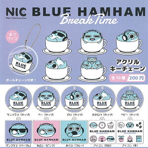 ブルーハムハム Break Time アクリル キーチェーン 全10種セット ティー・シー・ピー ガチャポン ガチャガチャ コンプリート