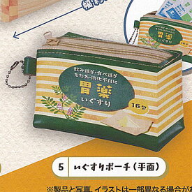 救急箱 と おくすり ポーチ 5：いぐすりポーチ 平面 ターリンインターナショナル ガチャポン ガチャガチャ ガシャポン