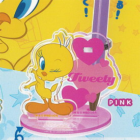 ルーニー テューンズ トゥイーティー アクリル ペンスタンド 1：ピンク ピーナッツクラブ ガチャポン ガチャガチャ ガシャポン