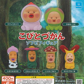 こびとづかん ソフビ フィギュア 全6種+ディスプレイ台紙セット Qualia ガチャポン ガチャガチャ ガシャポン コンプリート