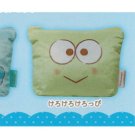 サンリオ キャラクターズ ふわふわ FACE 台形 ポーチ 6：けろけろけろっぴ アイピーフォー ガチャポン ガチャガチャ ガシャポン