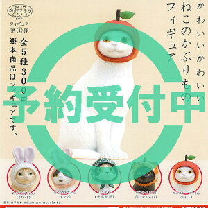 かわいい かわいい ねこのかぶりもの フィギュア 全5種セット 10月再入荷予約 奇譚クラブ ガチャポン ガチャガチャ ガシャポン コンプリート