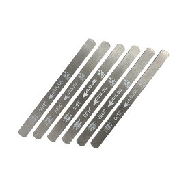 【魚地球印】 UO-CHIKYU 国産ナットファイル(ナット溝用ヤスリ) アコースティックギターゲージ用6本セット(.012-.053) 【リペア工具】 [ar1]