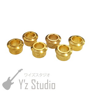 YJB PARTS Conversion Bushings(�R���o�[�W�����u�b�V��) 1/4(0.25)�C���`�V���t�g�p(�O�a10.5mm) Gold 6pcs/set �y���[���֑��������z [ar1]