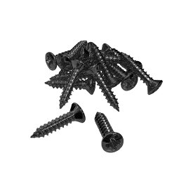 【YJB PARTS】【ギターパーツ】 インチ規格 ピックガード・プレート用ねじ（ブラック）15本入り 【メール便対応】 [ar1]