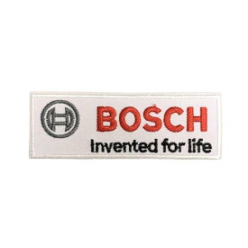 ワッペン [#405 ボッシュ 白ベース] BOSCH アメリカン雑貨