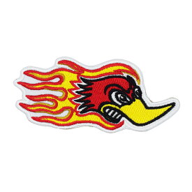 【メール便可】ワッペン #0061 CLAY SMITH Flame (11x5cm) / 手芸 パッチ クレイスミス カスタム モーター 車 バイク アメリカン雑貨