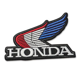 【メール便可】ワッペン#1004 HONDA WING (9.5x7.3cm) / 手芸 パッチ カスタム モーター 車 バイク アメリカン雑貨